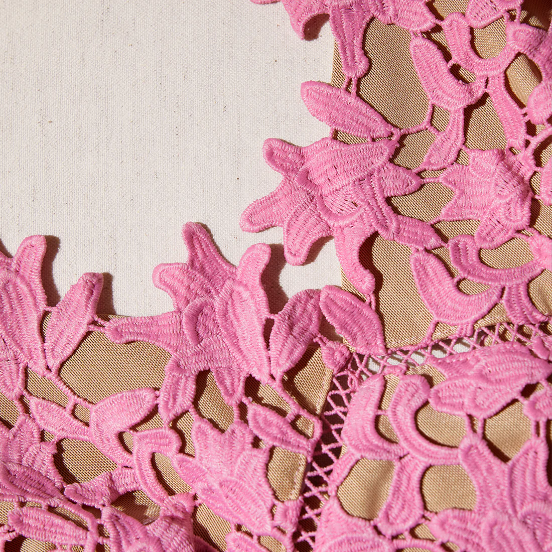 Pink Azaelea Lace Midi Dress - Image 4