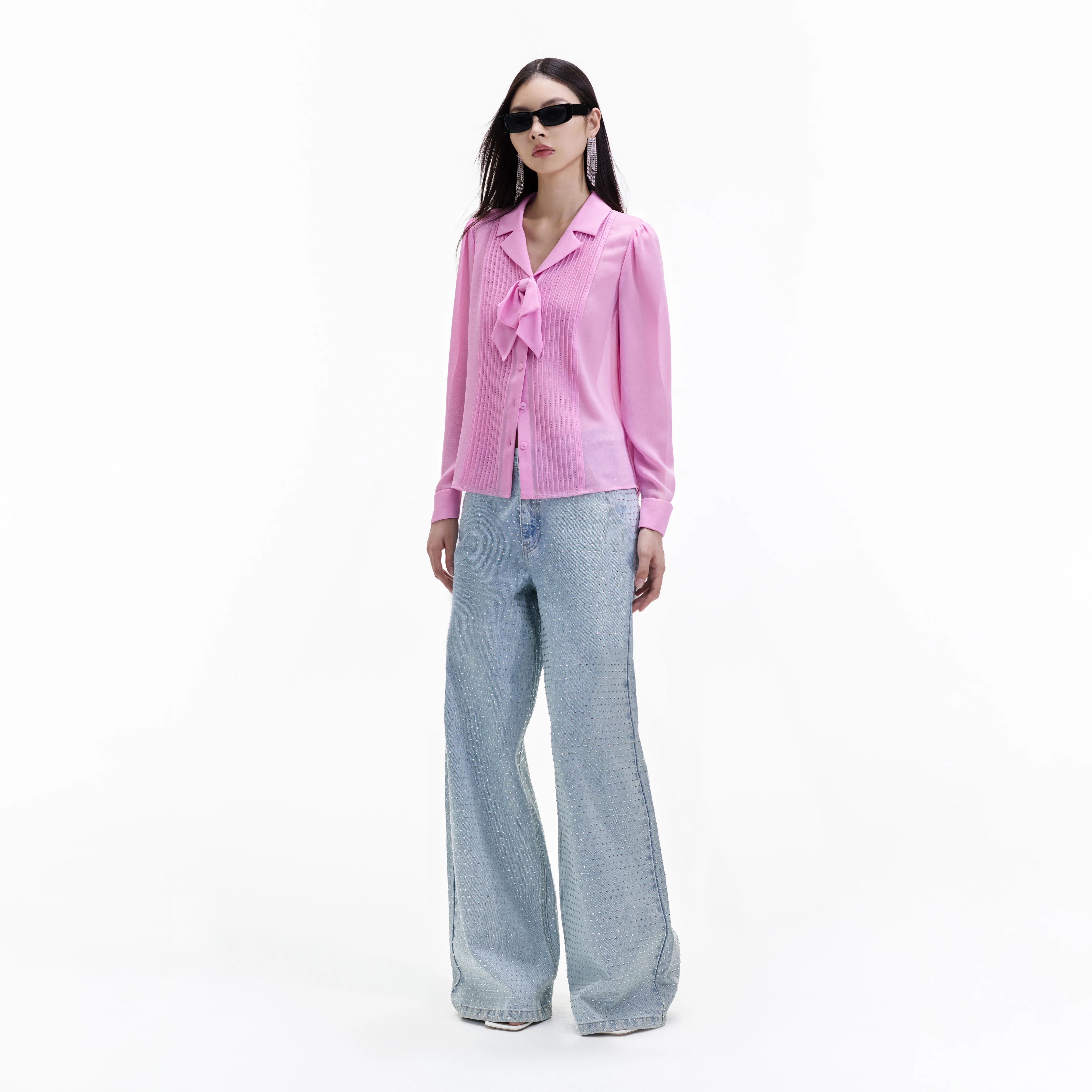 Pink Chiffon Blouse - Image 2