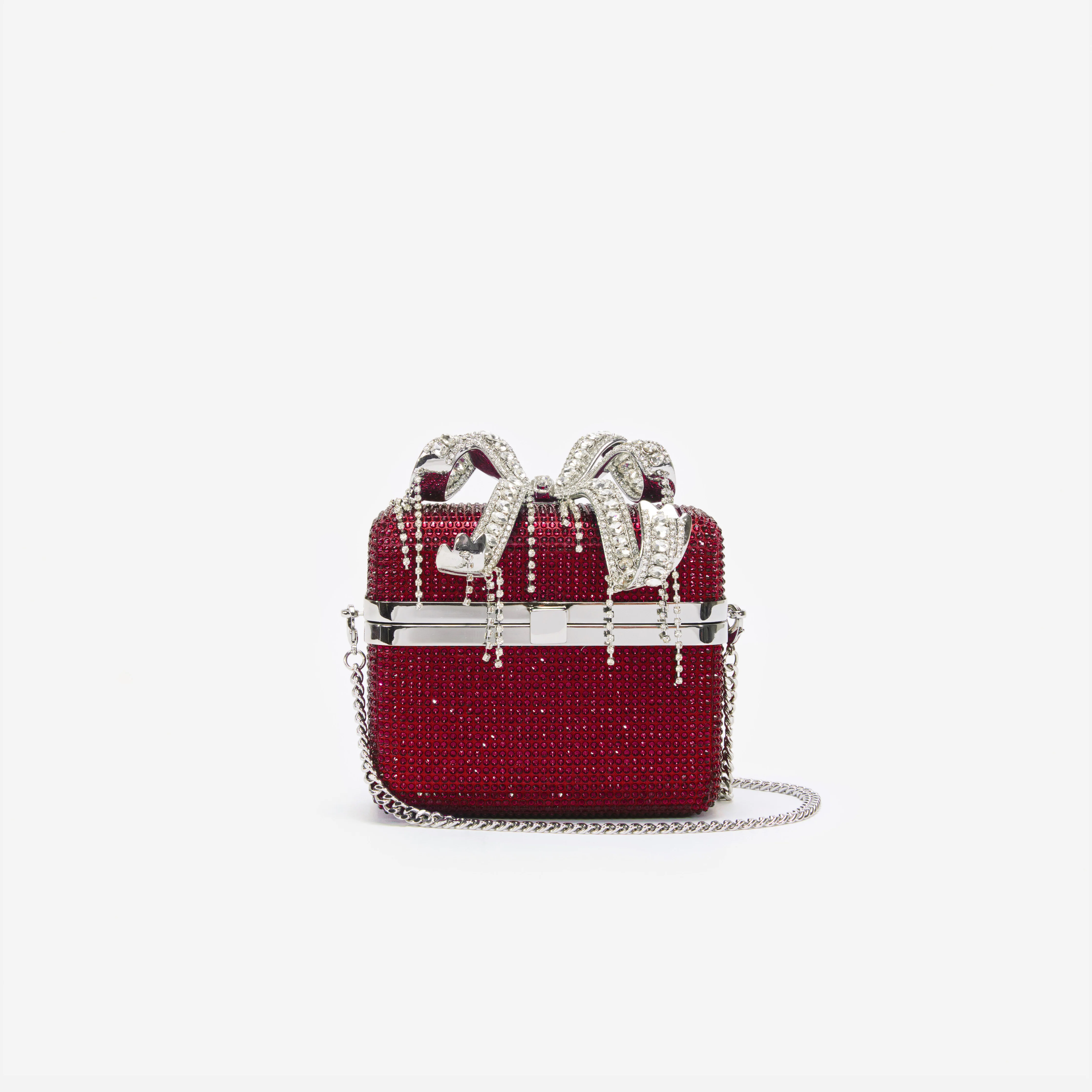 Burgundy Crystal Vanity Case - Image 4