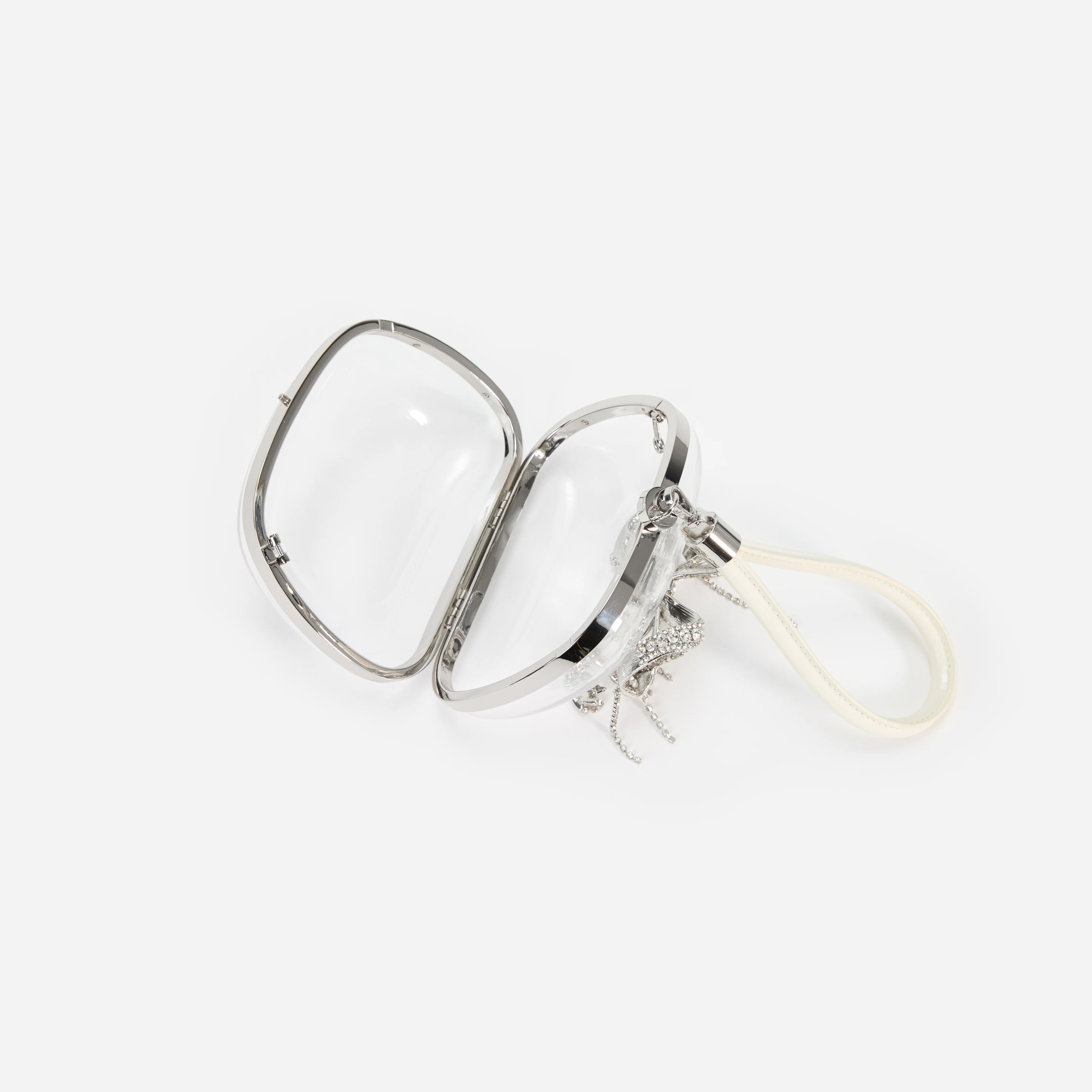 Clear Top Handle Clutch Bag - Image 5
