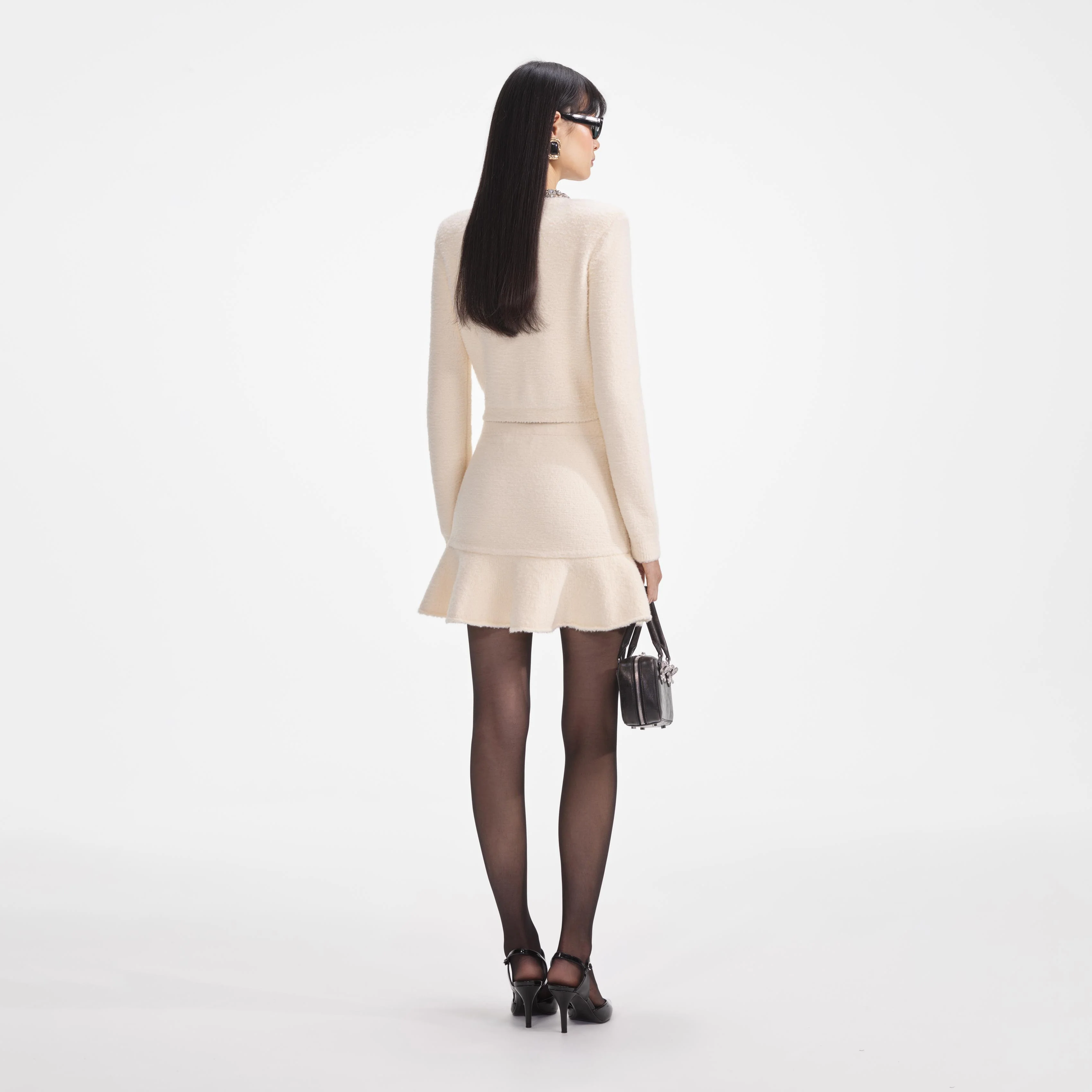 Cream Soft Knit Cardigan - Image 3