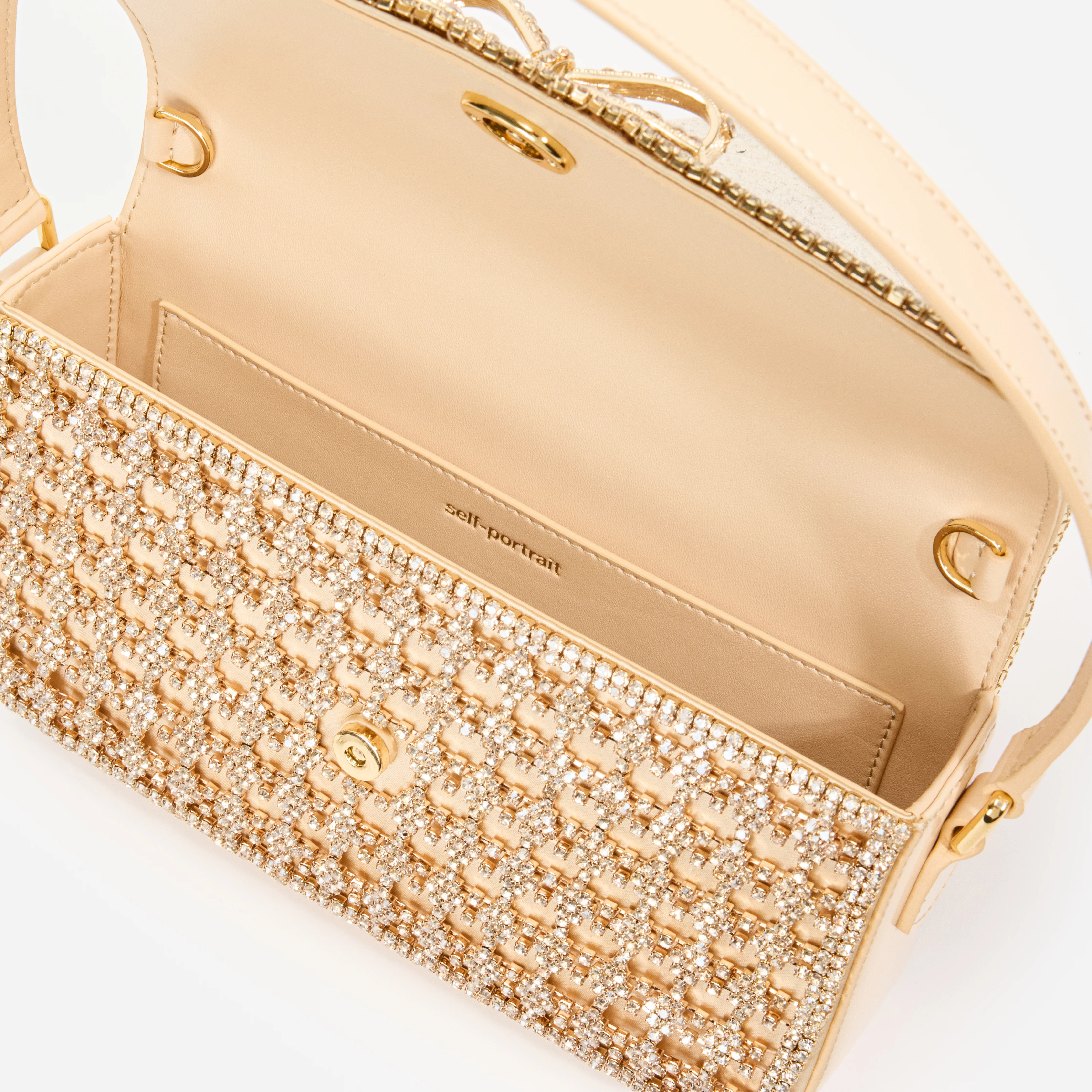 Gold Crystal Shoulder Bag - Image 5