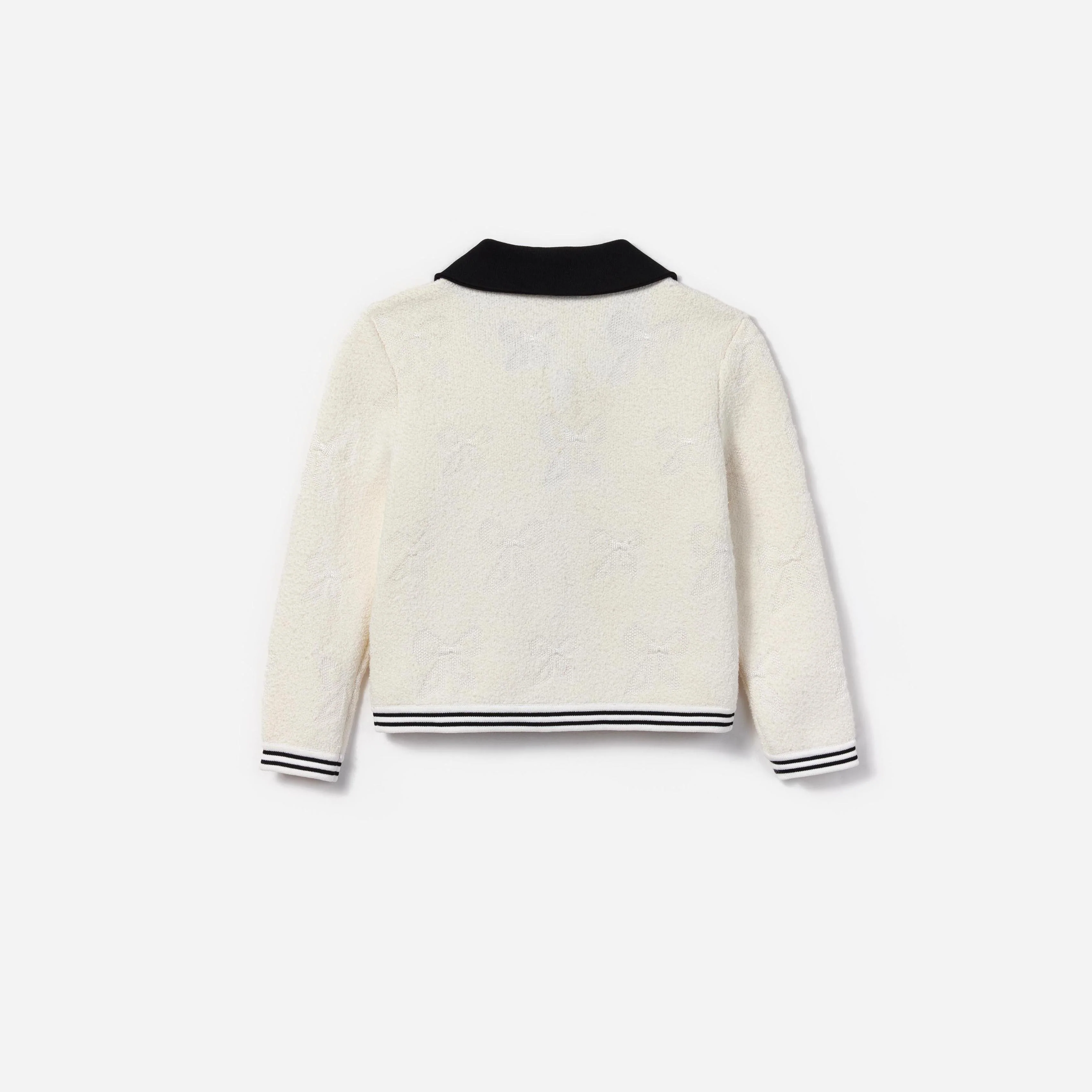 White Jacquard Cardigan - Image 2
