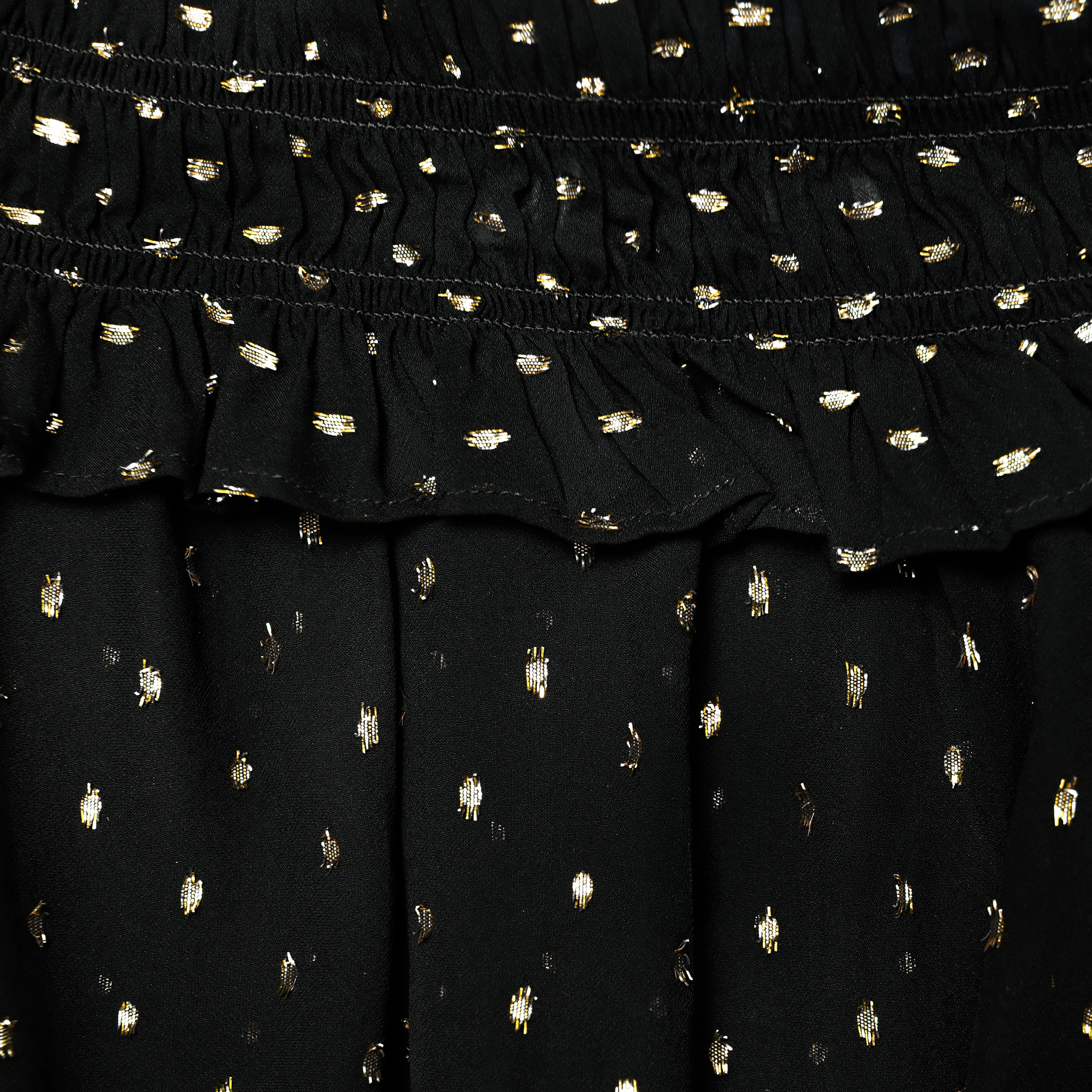 Black And Gold Chiffon Top - Image 5