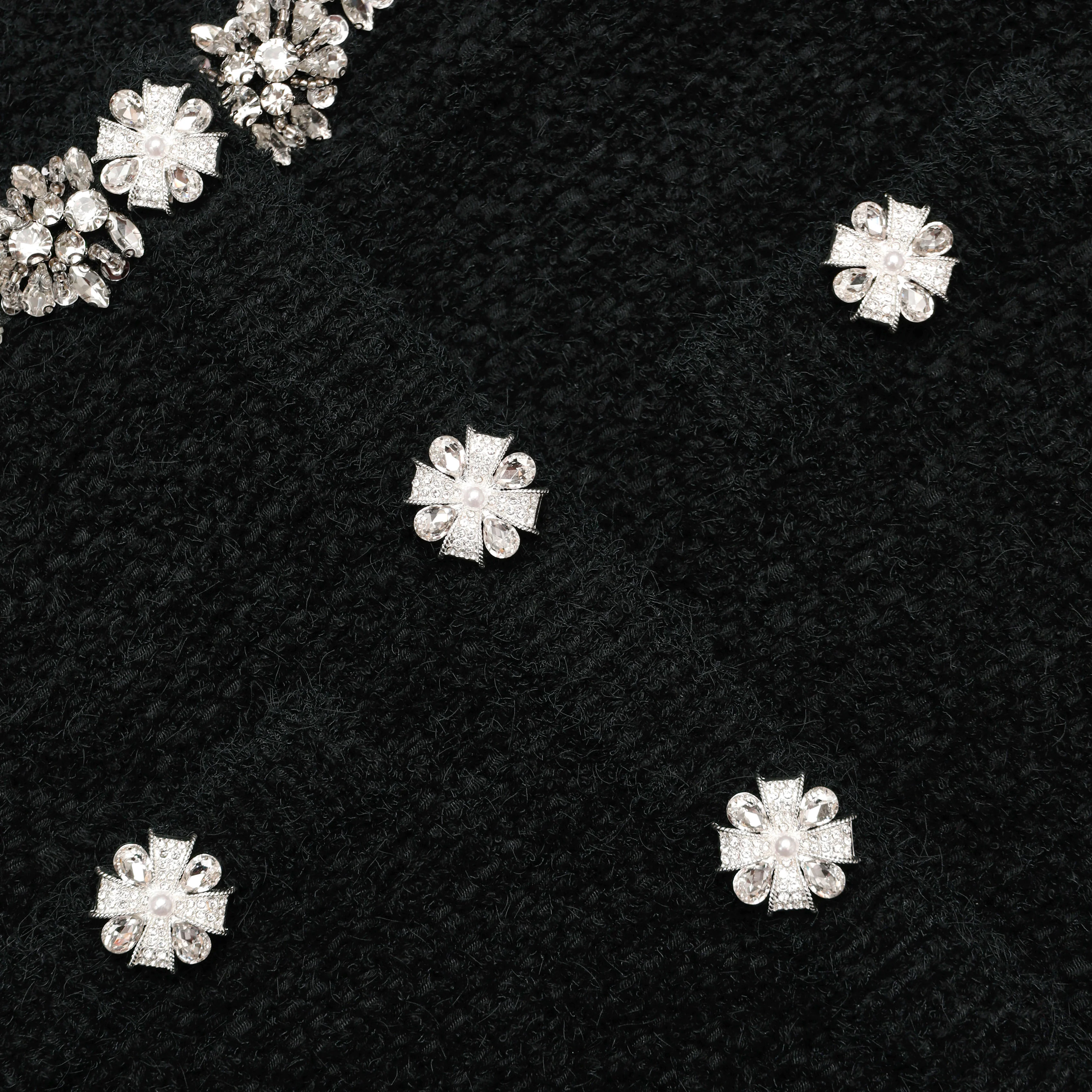 Black Crystal Trim Cardigan - Image 5