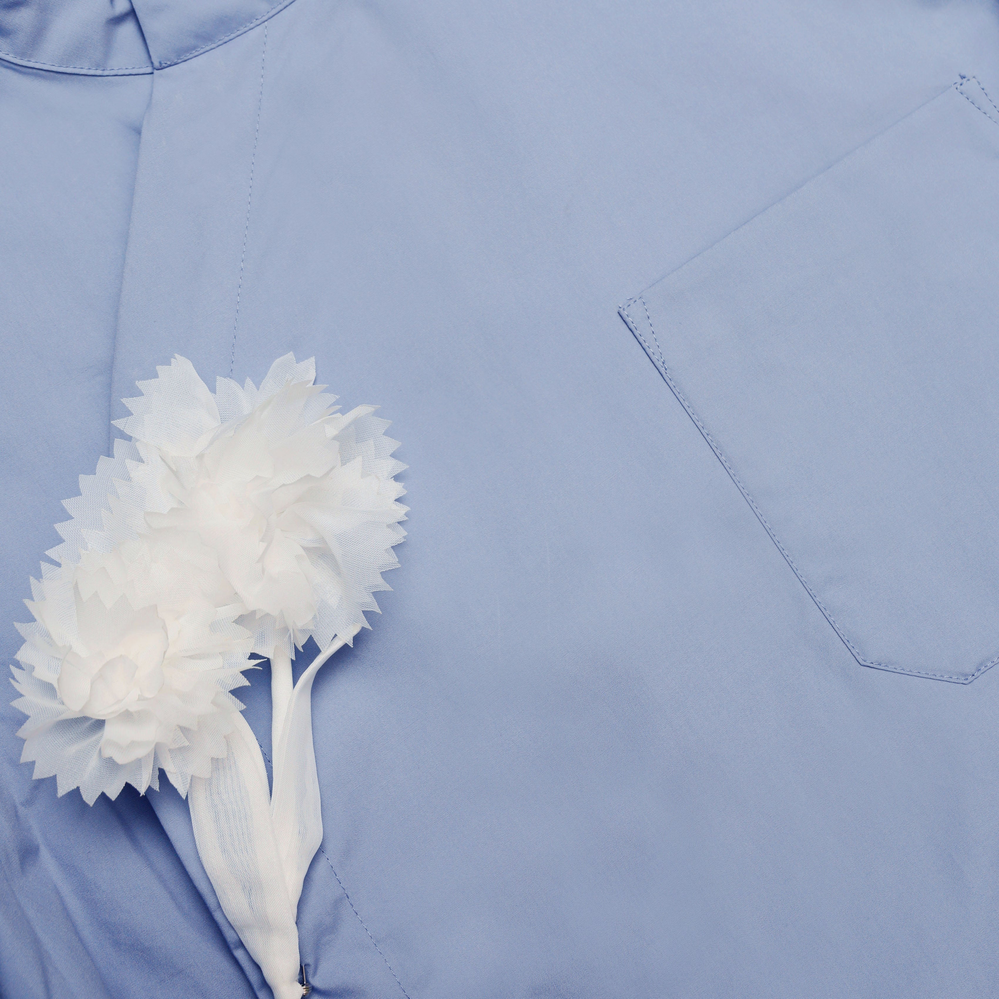 Blue Cotton Tie Side Top - Image 5