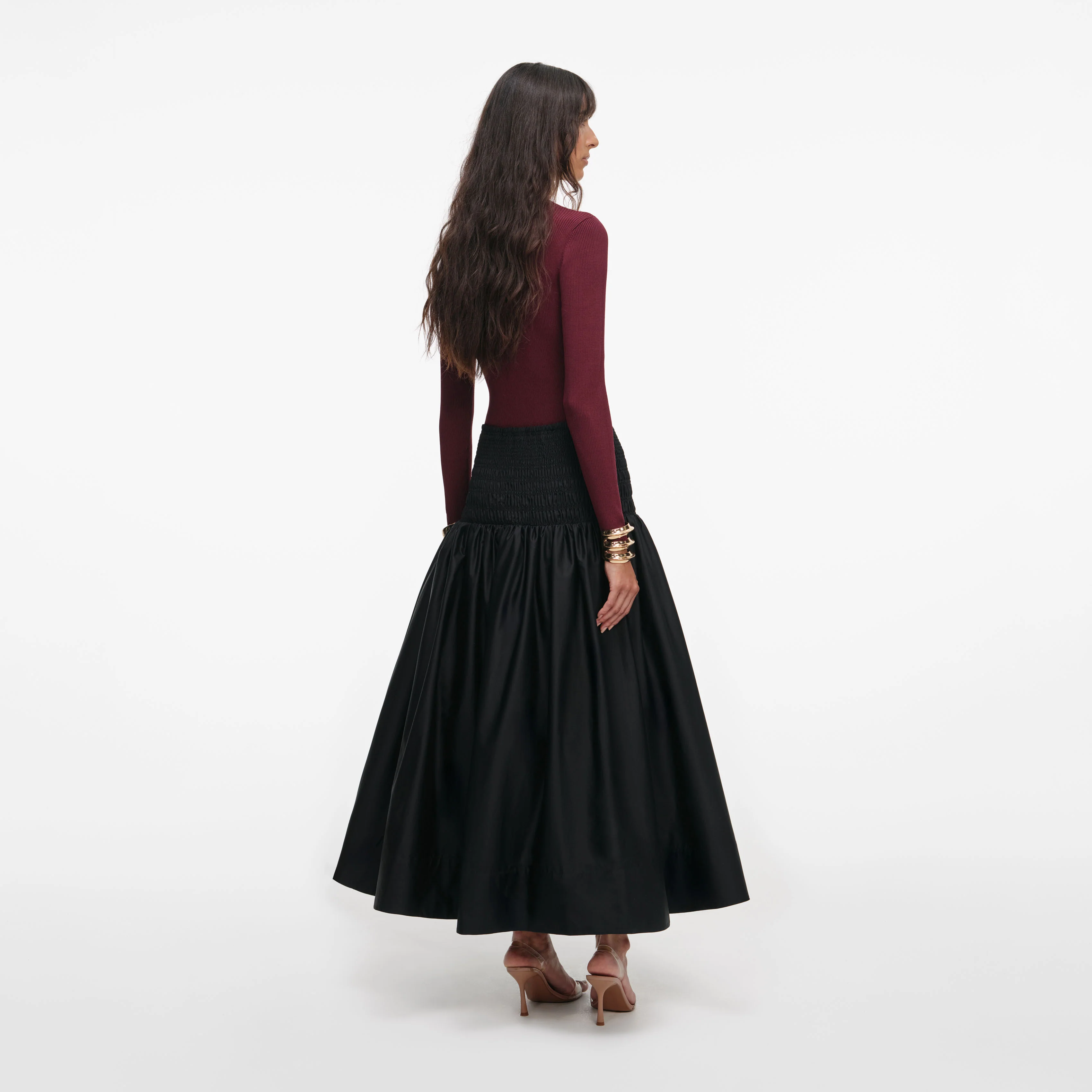 Burgundy Keyhole Knit Top - Image 3