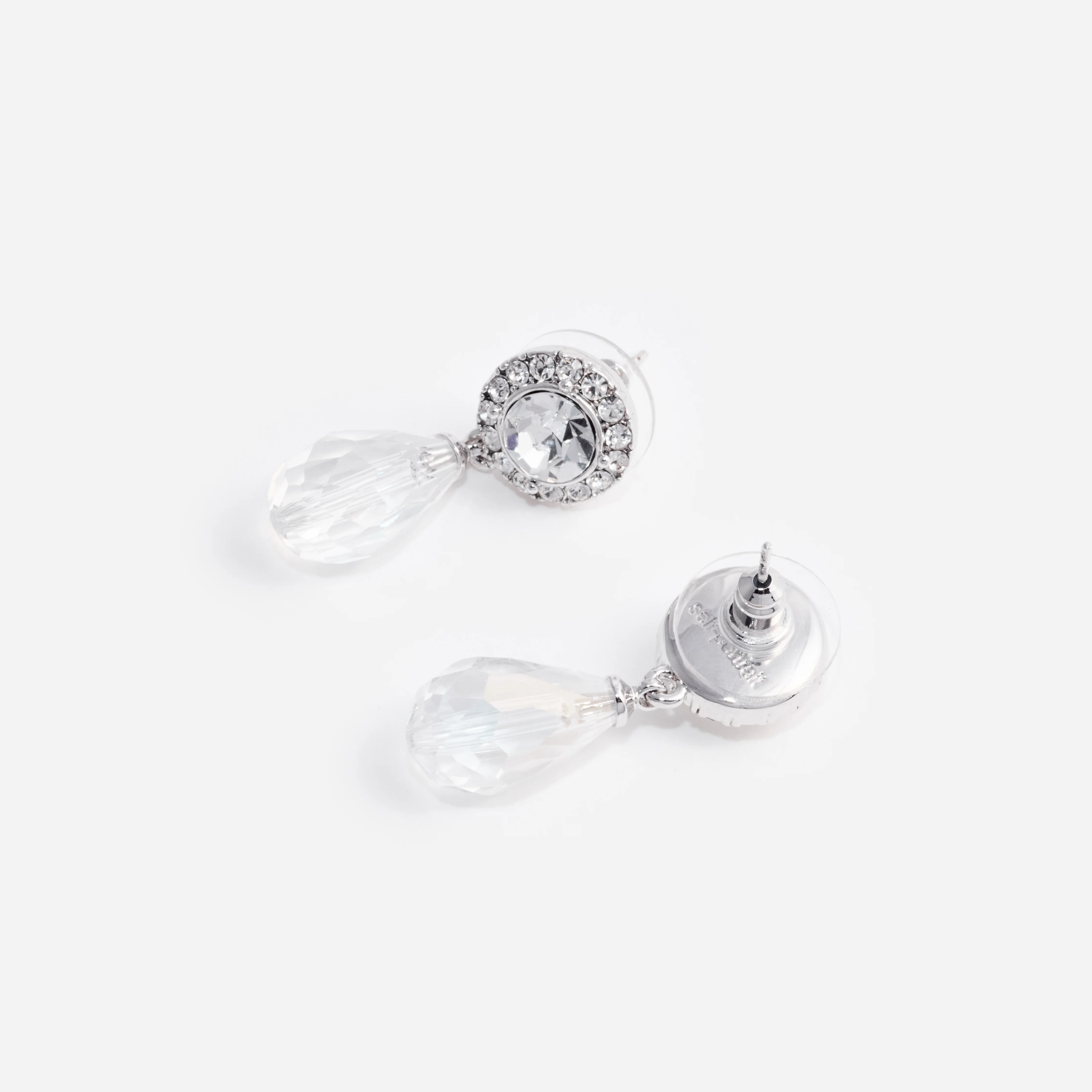 Mini Tiered Crystal Earrings - Image 2