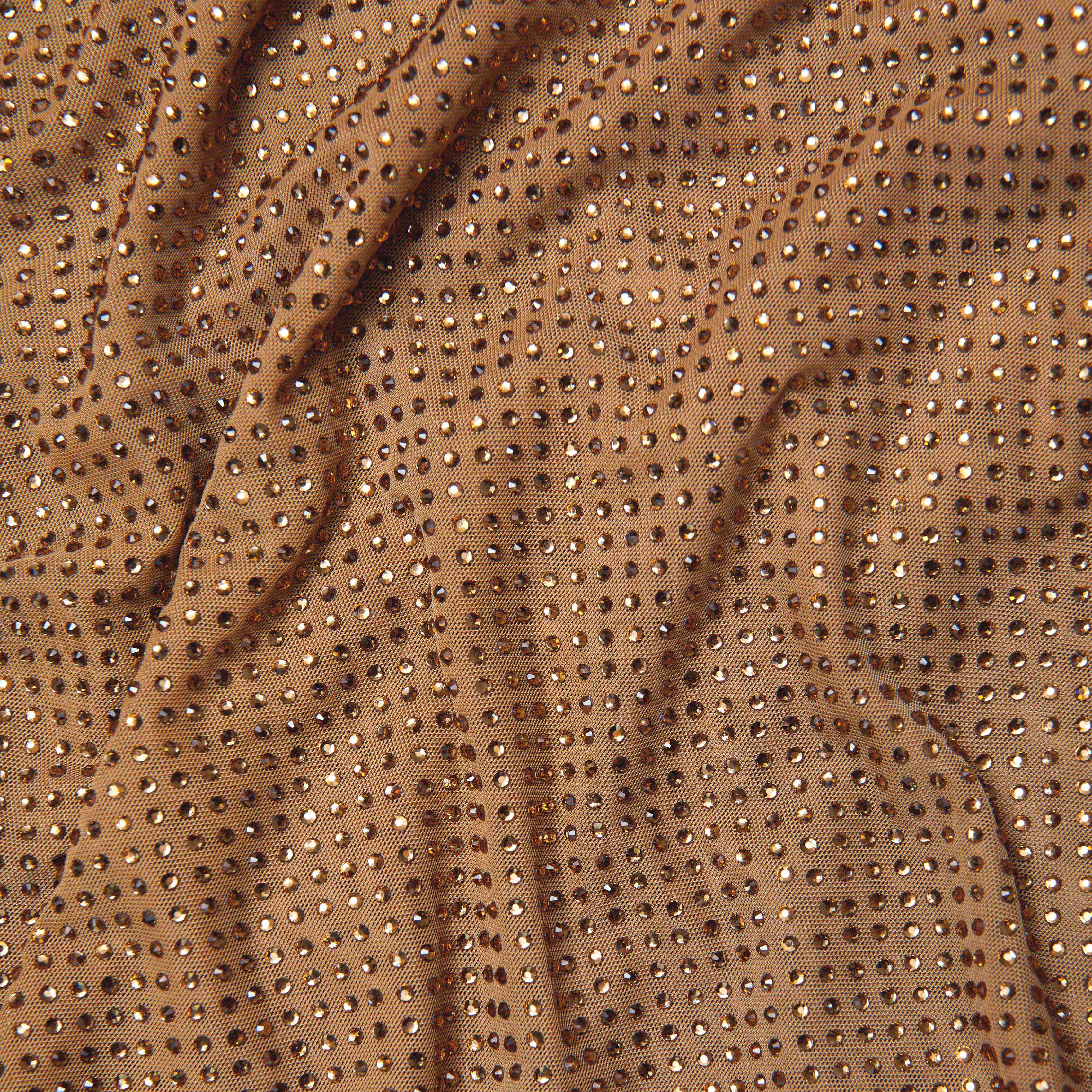 Brown Rhinestone Gathered Top - Image 5