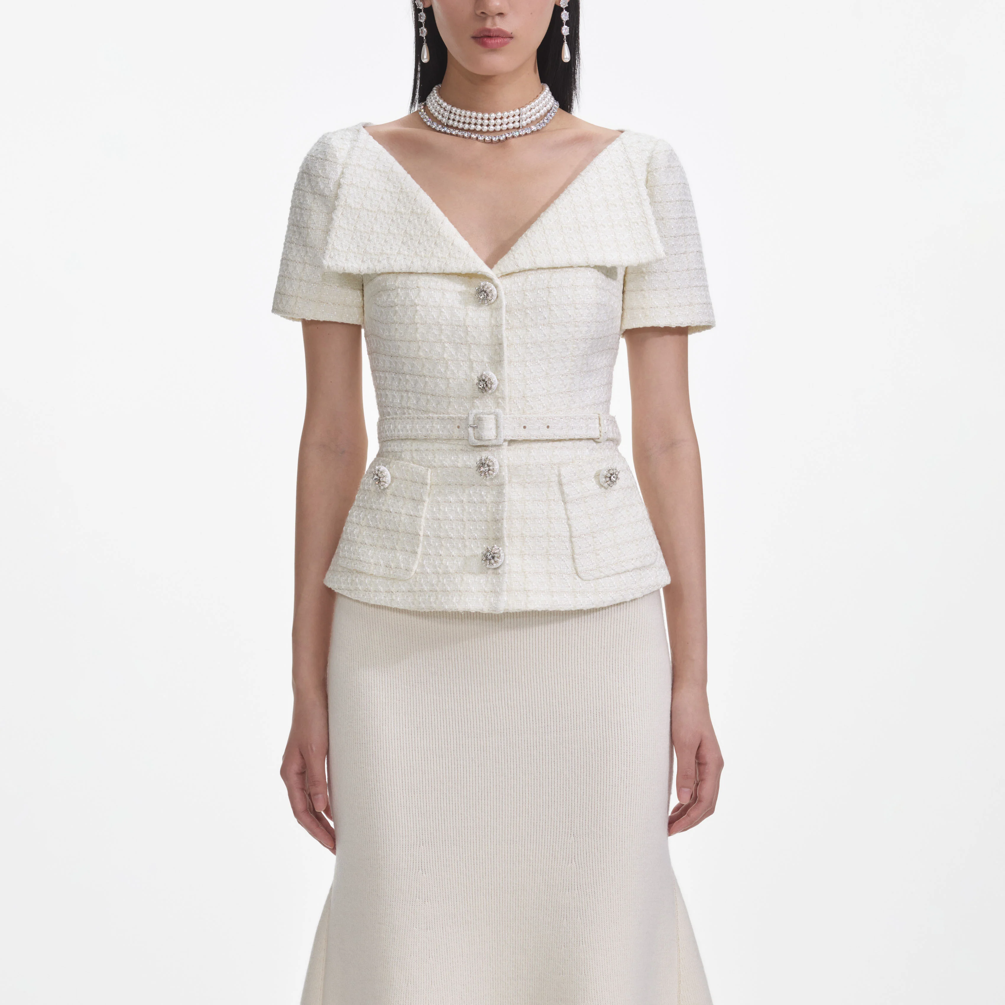 Cream Boucle Top - Image 4