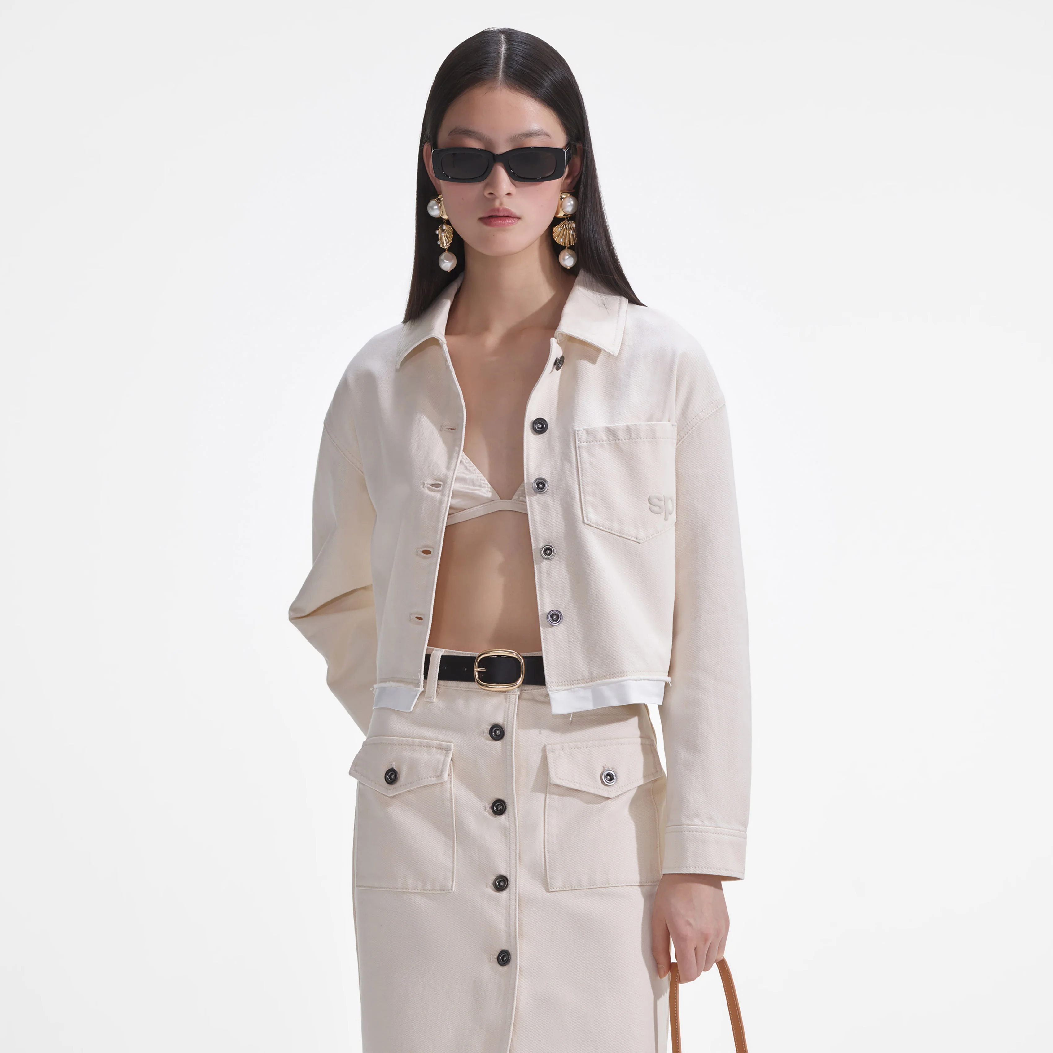 Cream Denim Jacket - Image 4