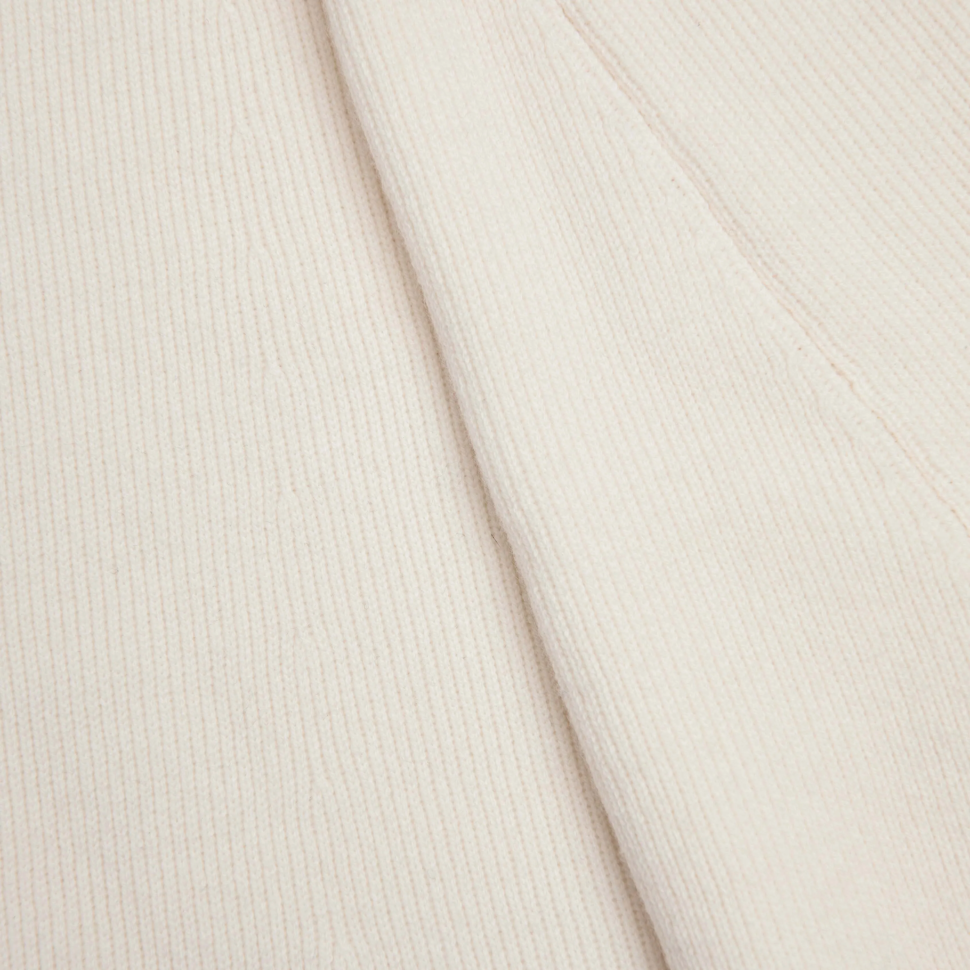 Cream Flared Knit Midi Skirt - Image 5