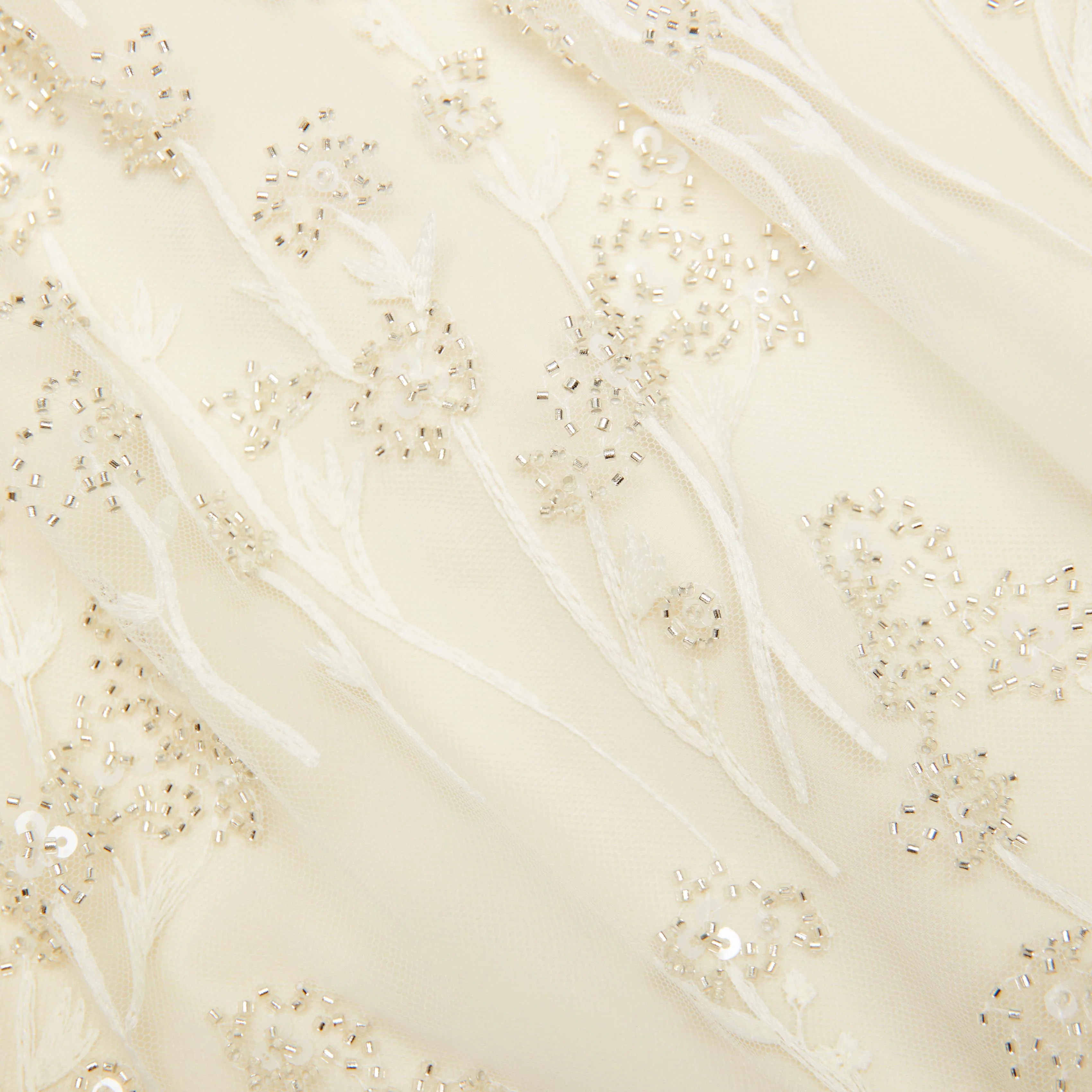 Cream Tulle Flower Dress - Image 3