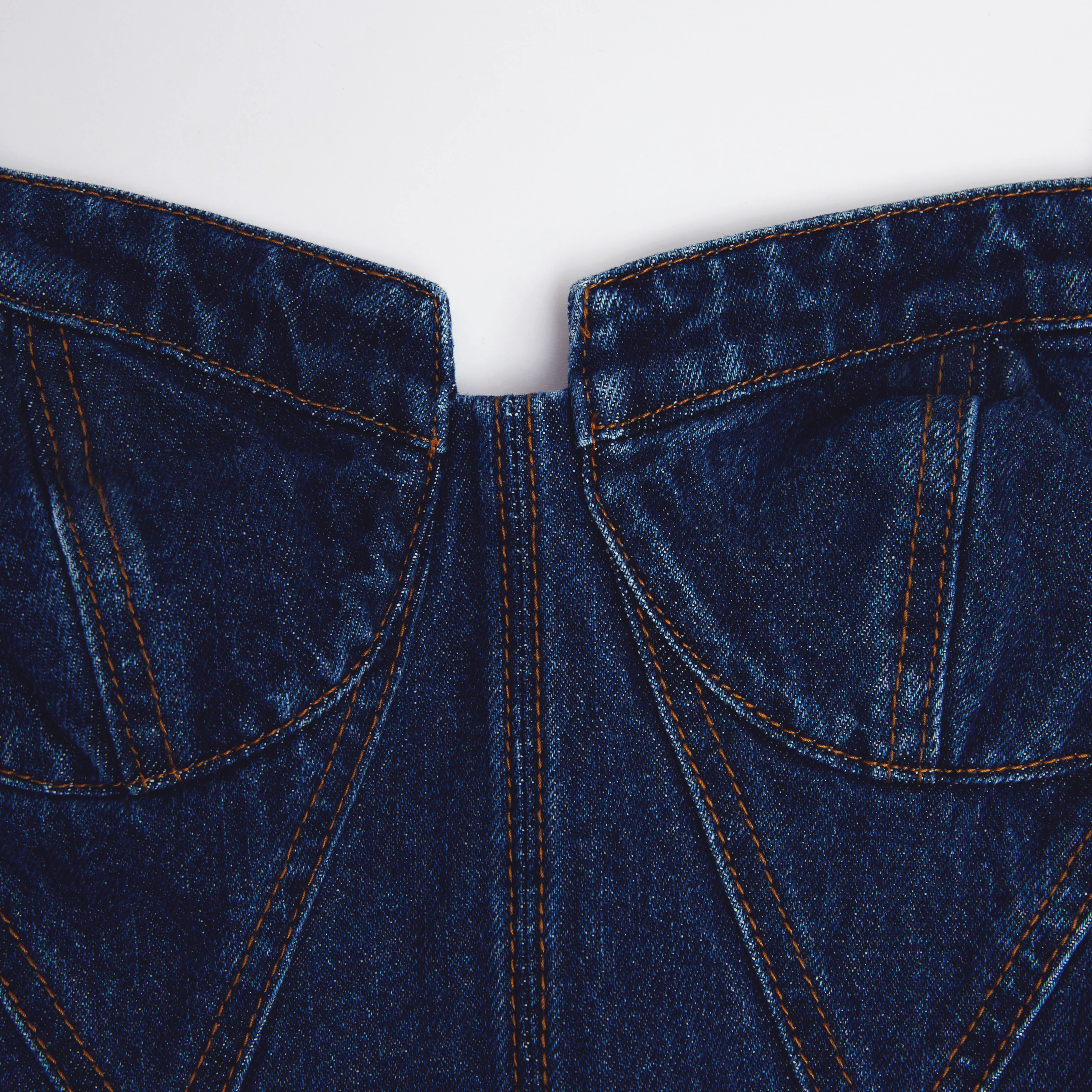 Denim Sweetheart Midi Dress - Image 5