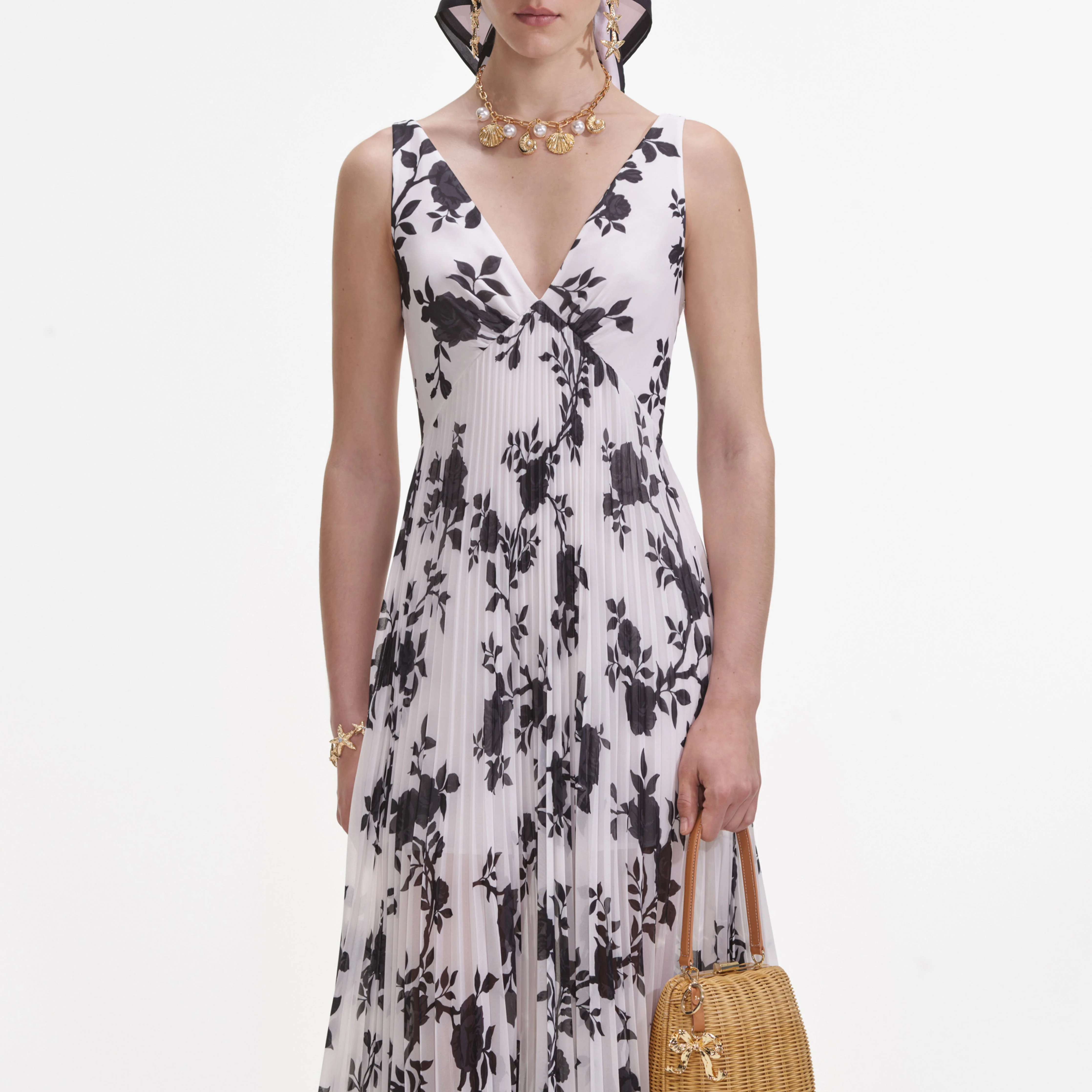 Floral Print Chiffon Maxi Dress - Image 4