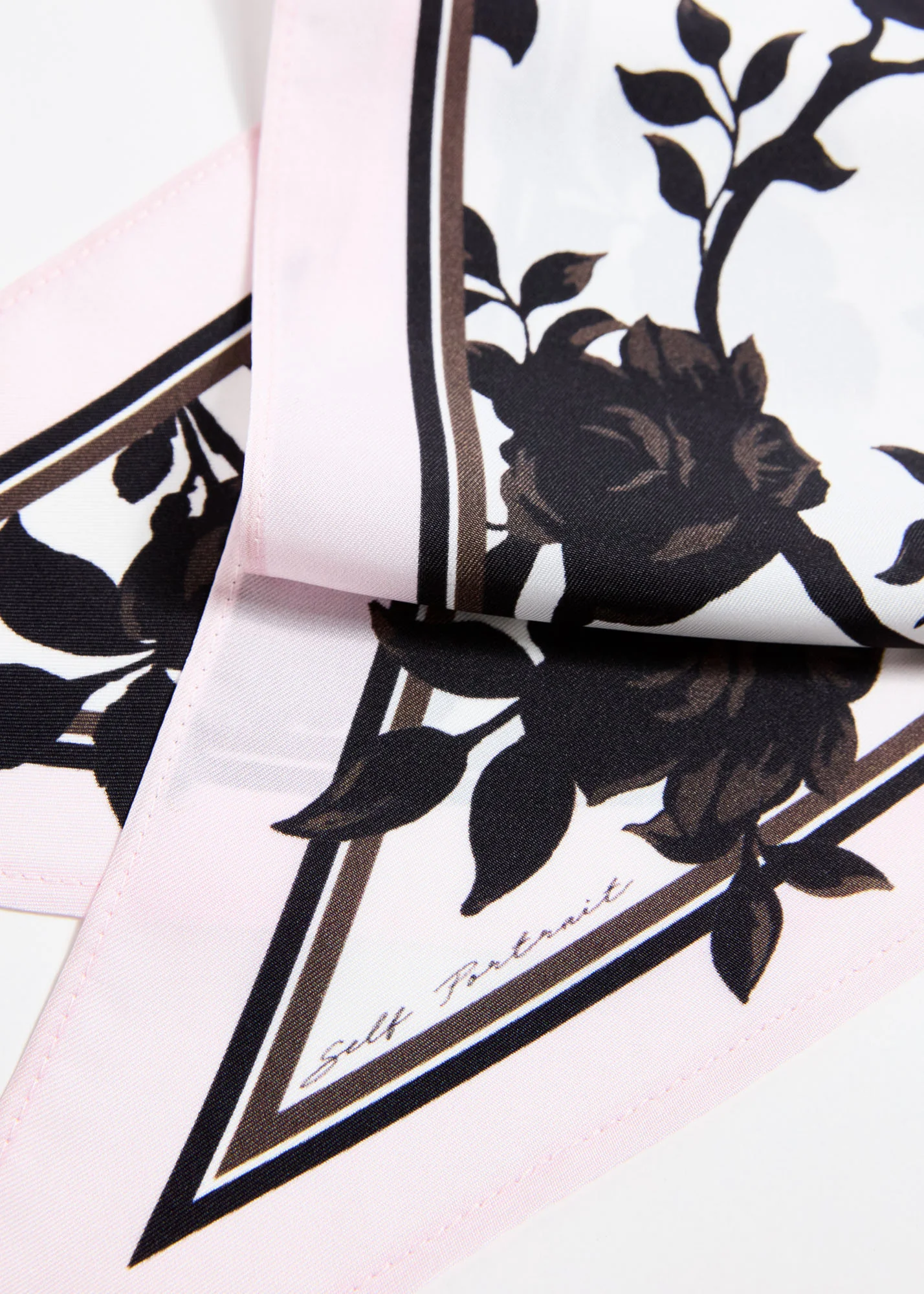 Floral Print Twill Scarf - Image 3