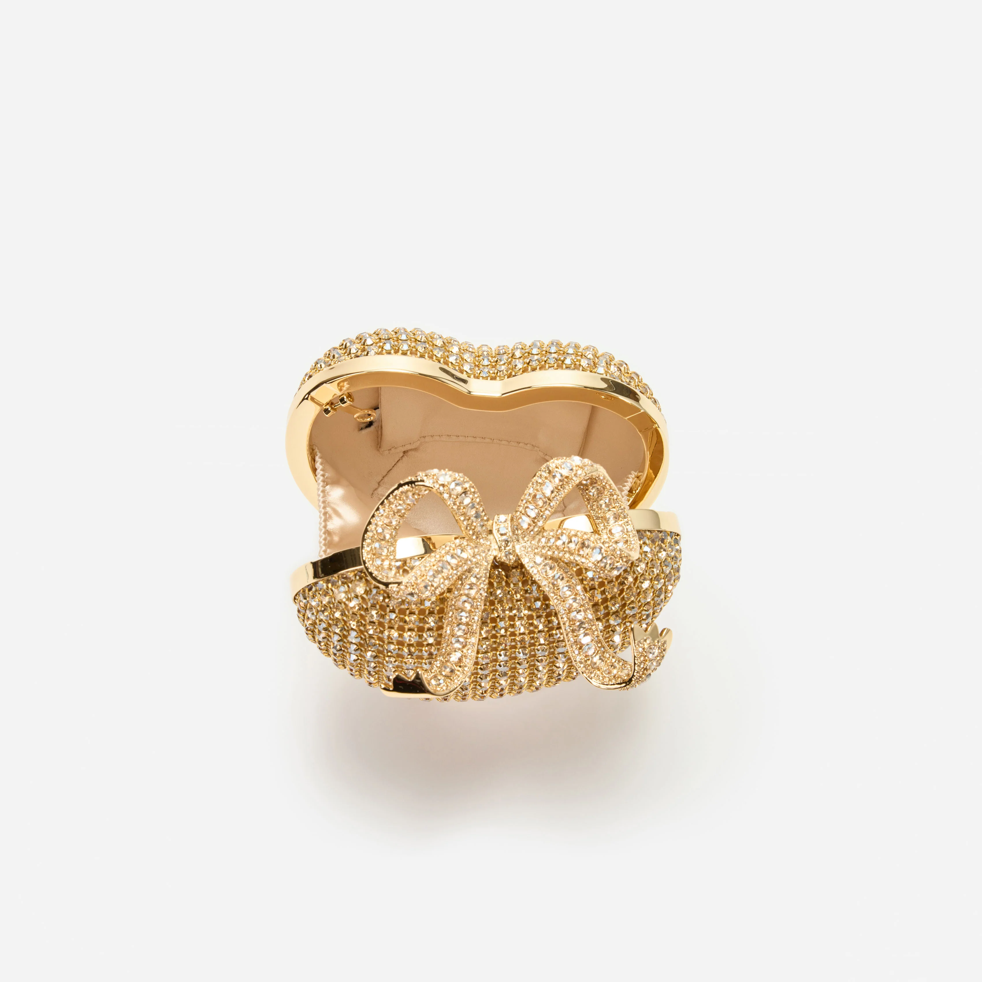 Gold Crystal Heart Clutch - Image 5