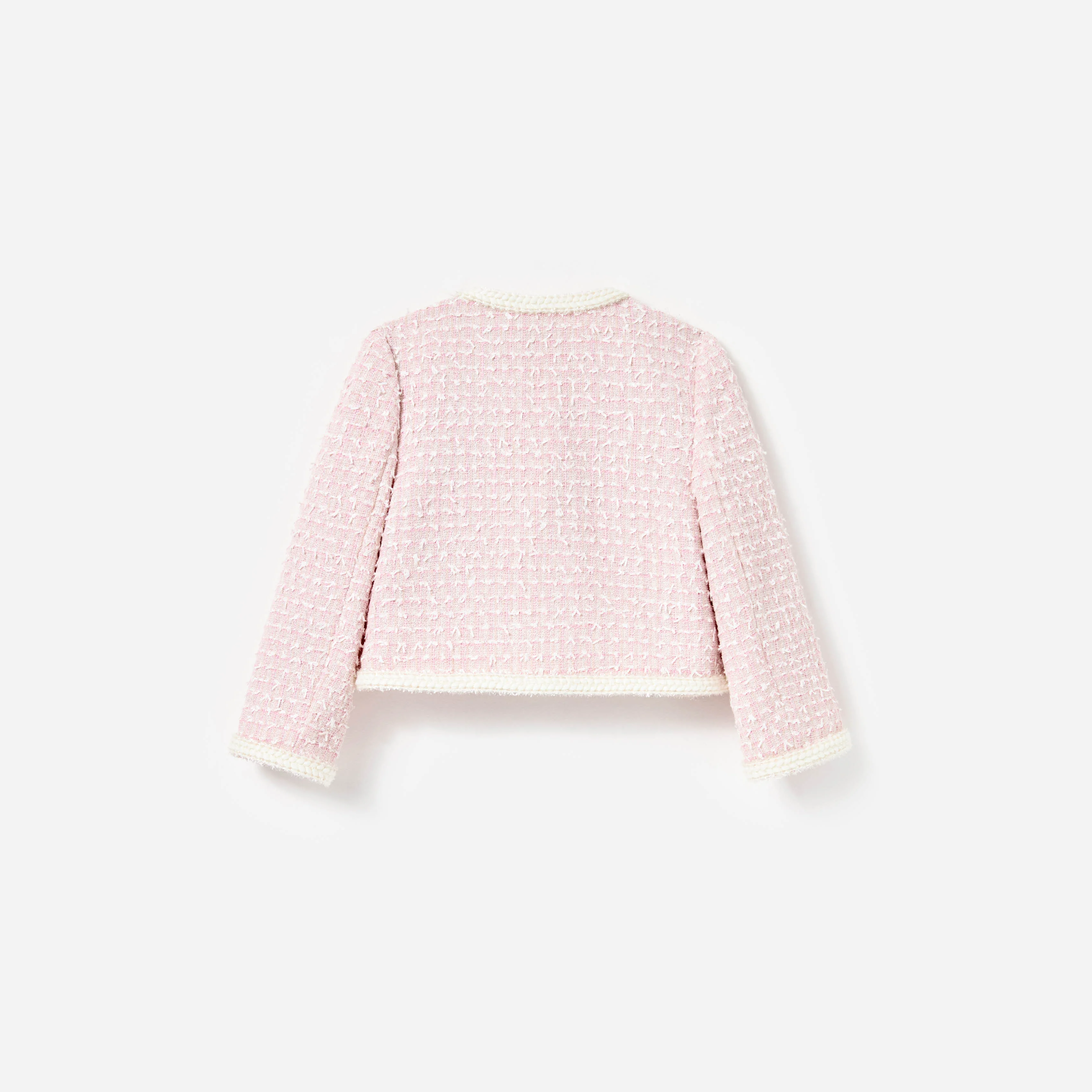 Pink Bow Boucle Jacket - Image 2