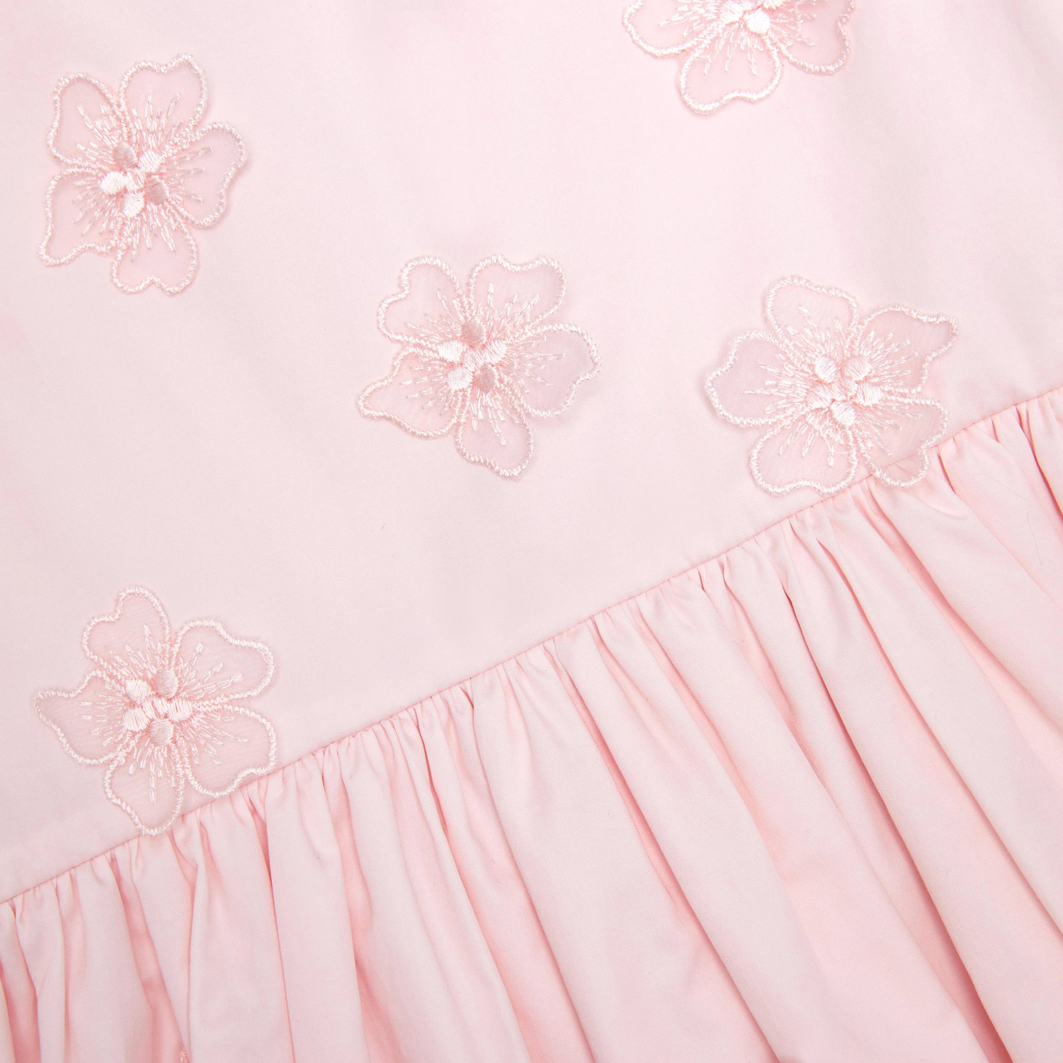 Pink Cotton Flower Dress - Image 3