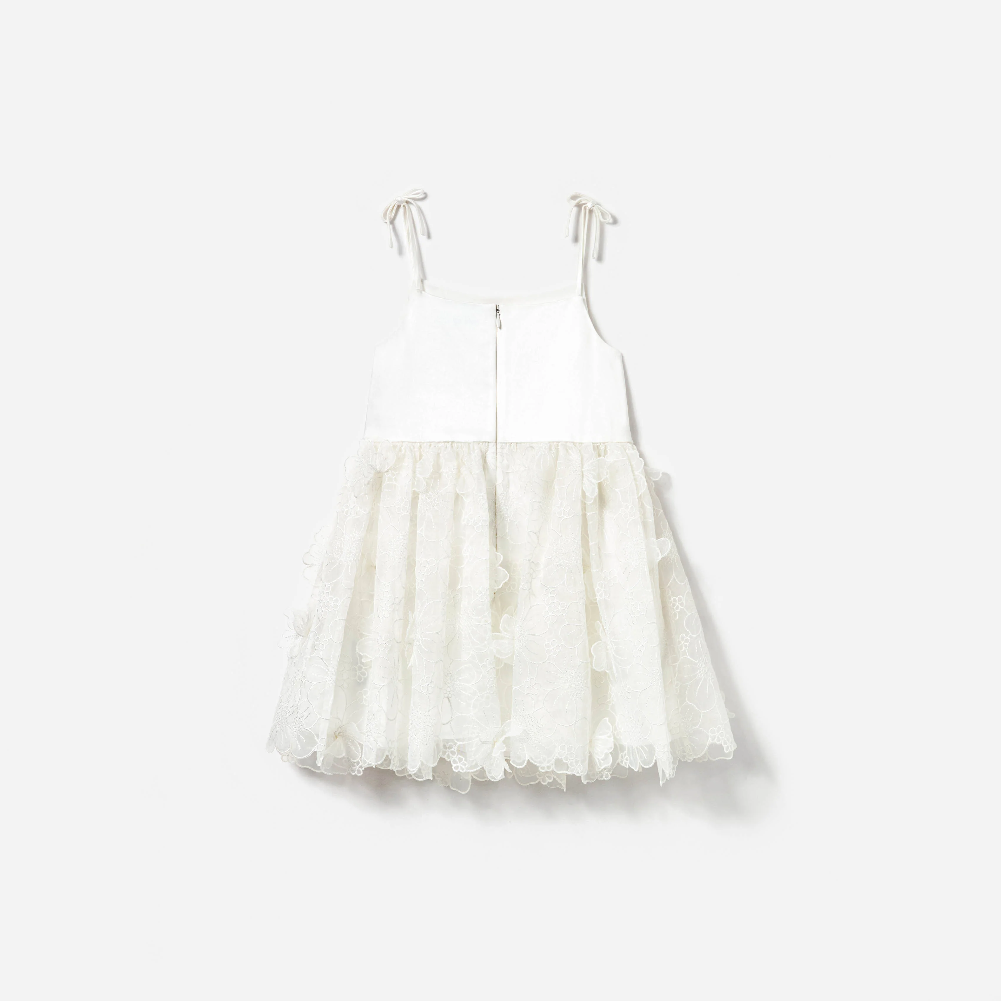 White Embellished Tulle Dress - Image 2