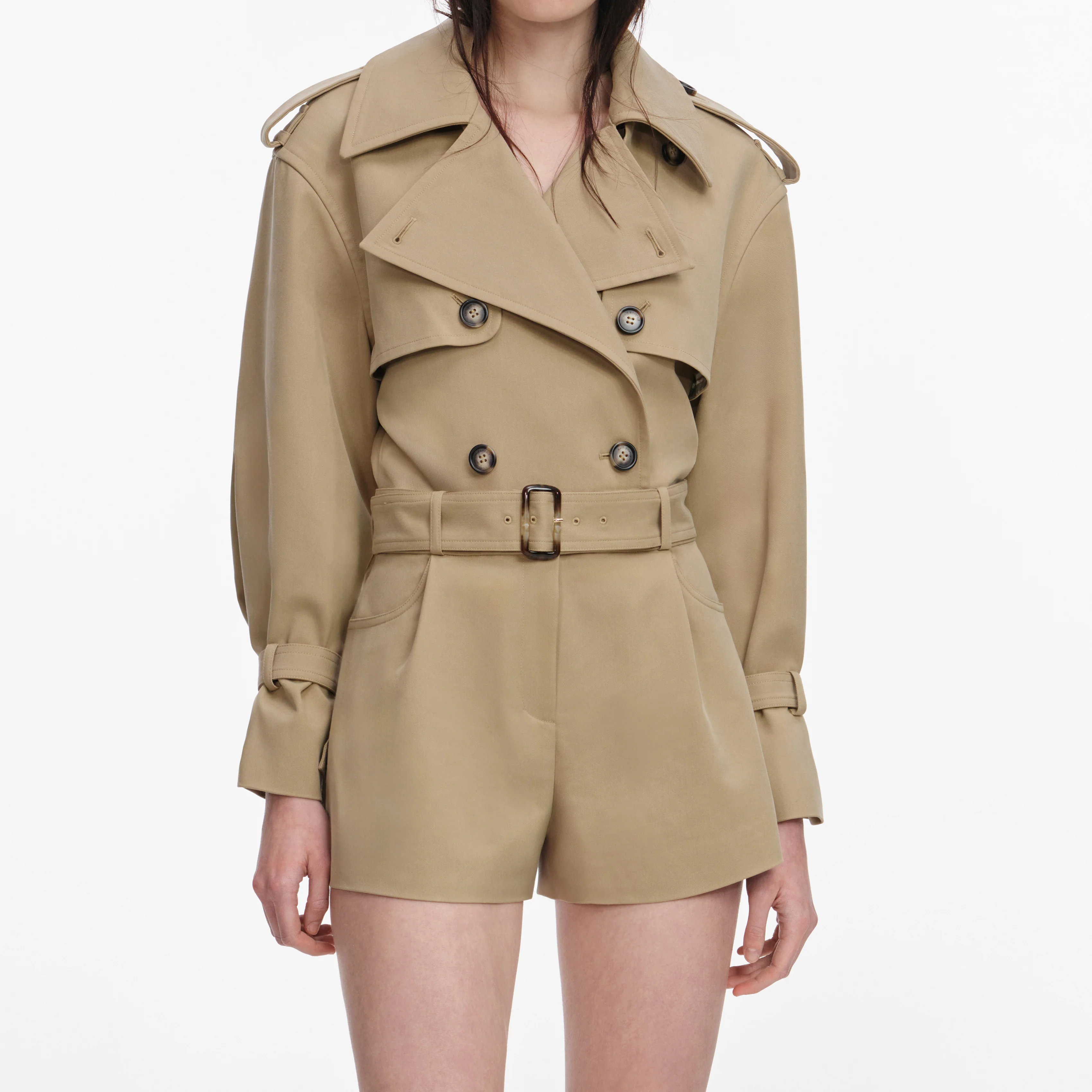 Beige Cotton Playsuit - Image 4