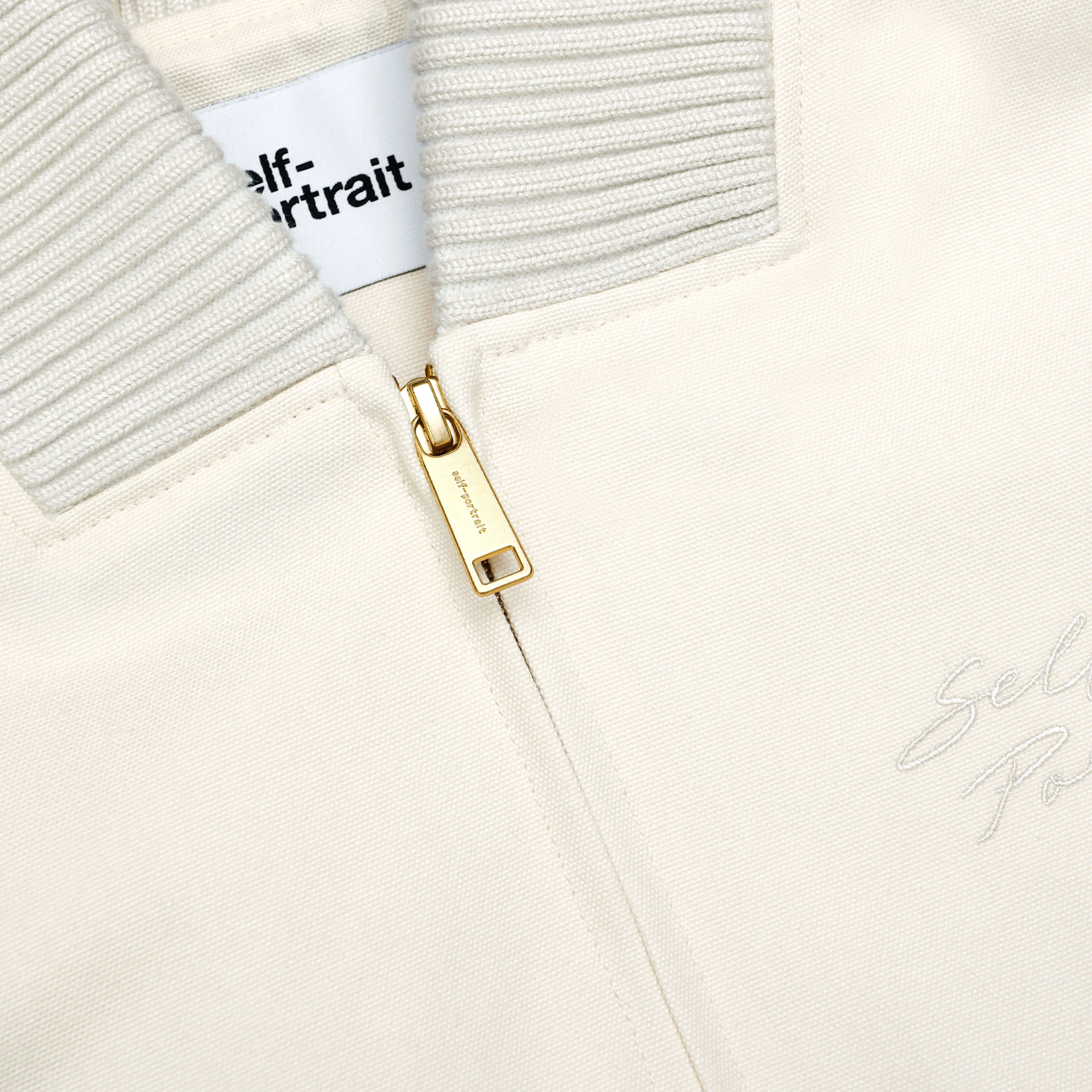 Cream Cotton Canvas Jacket - Image 5
