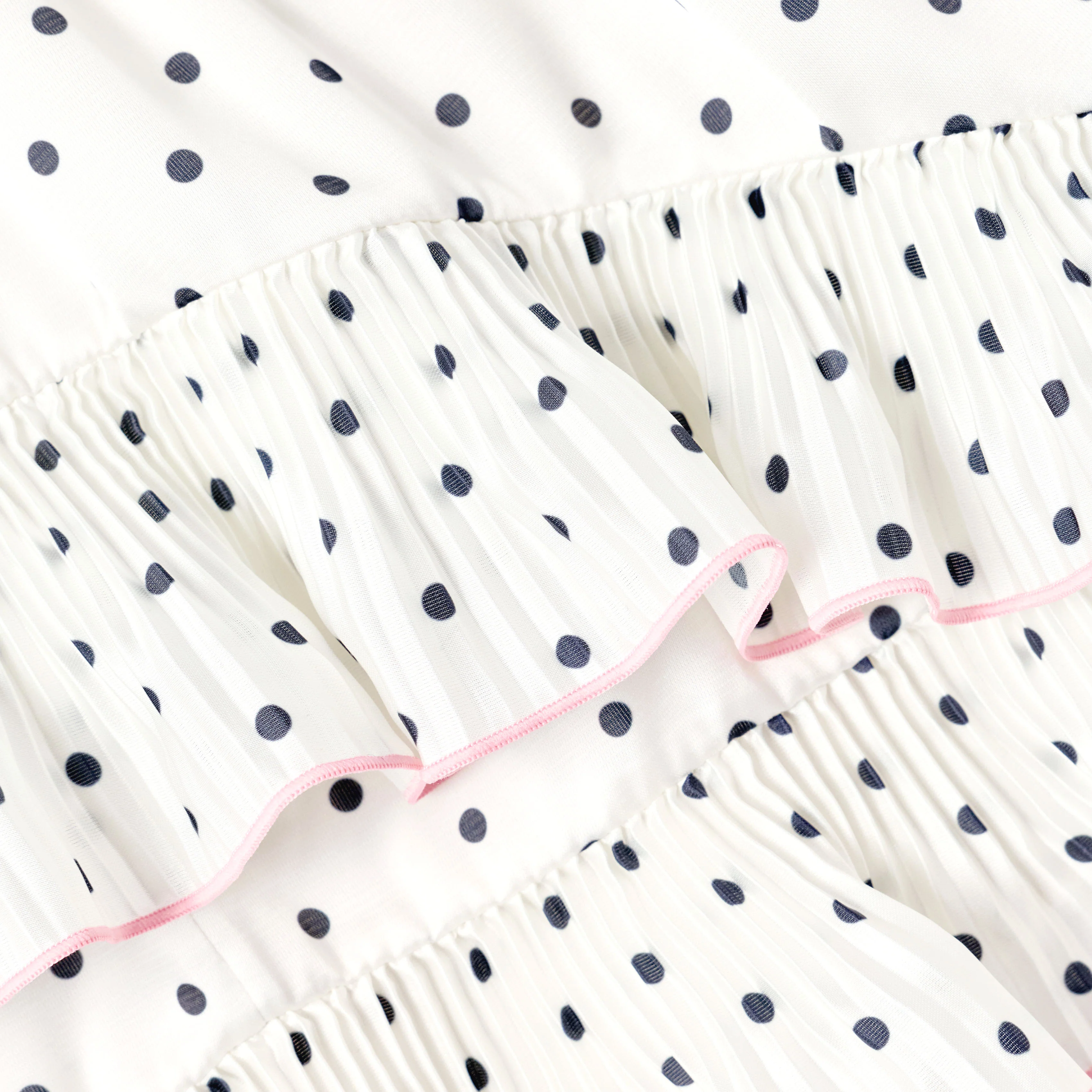 Cream Polka Dot Frill Skirt - Image 4