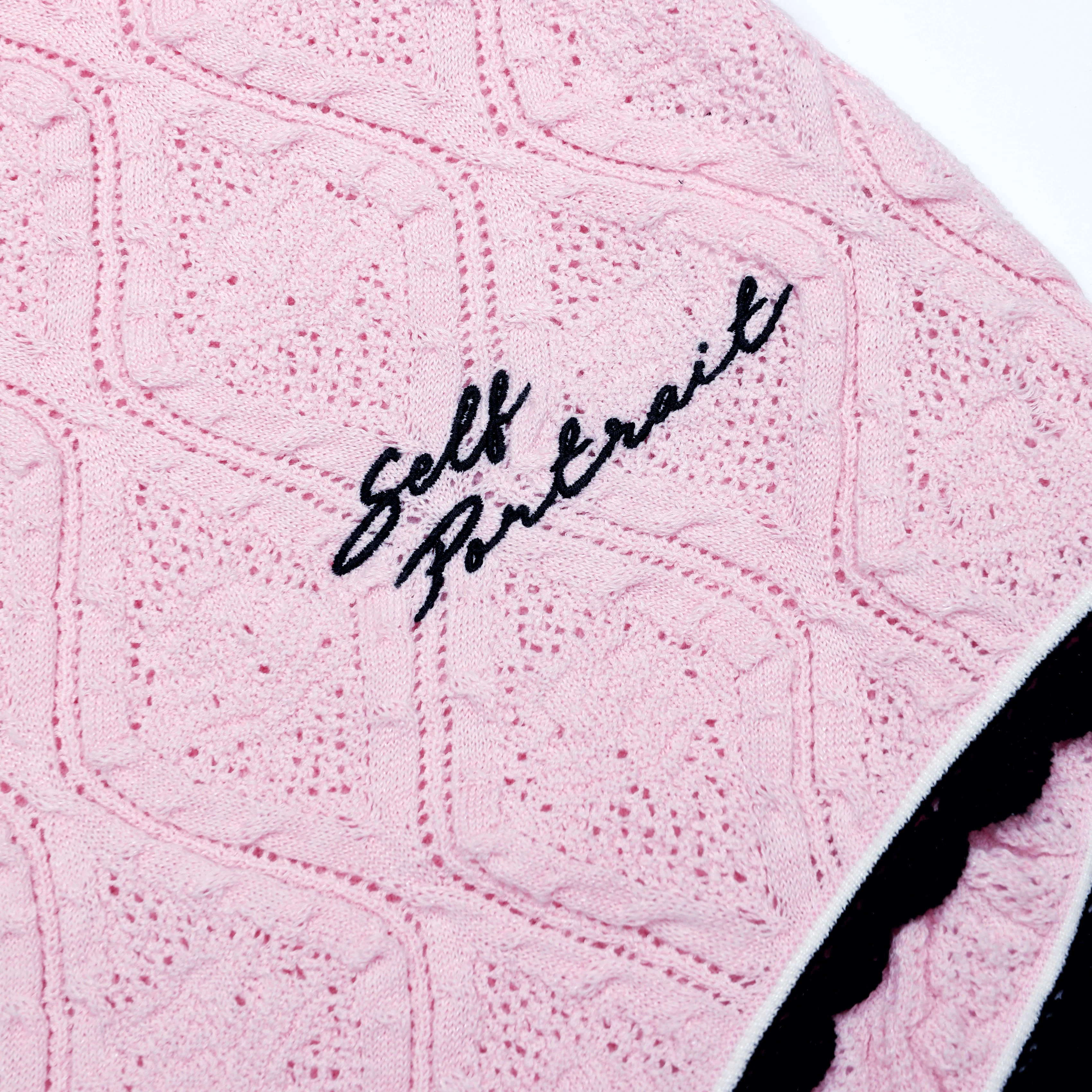 Pink Pointelle Knit Playsuit - Image 5