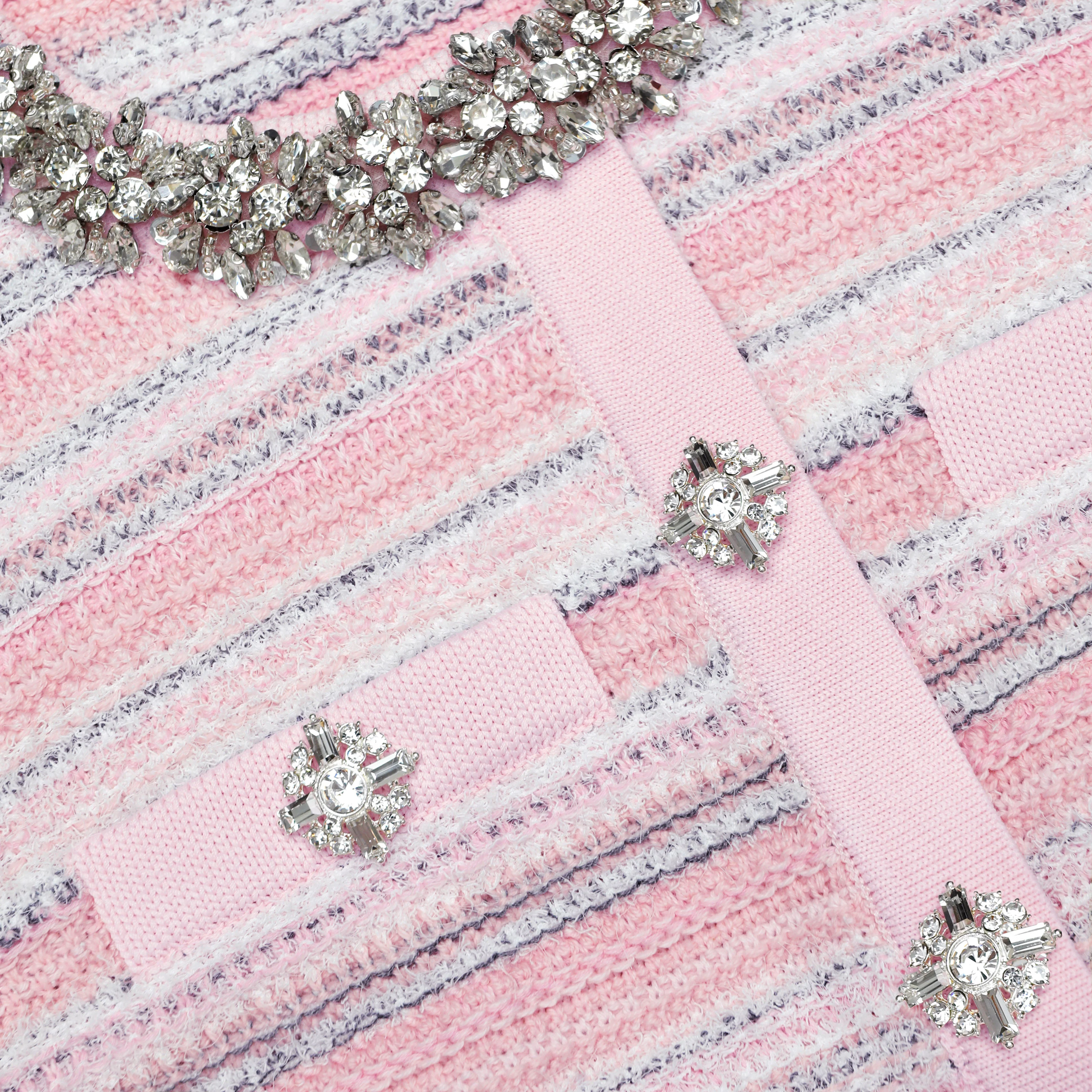 Pink Textured Cardigan - Image 5